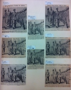 Abb. 6: Ausschnitte aus U.S.-amerikanischen Tageszeitungen vom 17. und 18. Juni 1943 (Signal Corps Photographs, compiled 1943–1944, National Archives Washington, 111-NC, Box 1