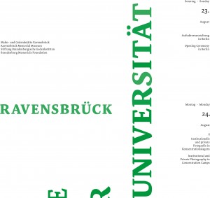 Plakat- 10. Europäische​ Sommer-Universität ​Ravensbrück