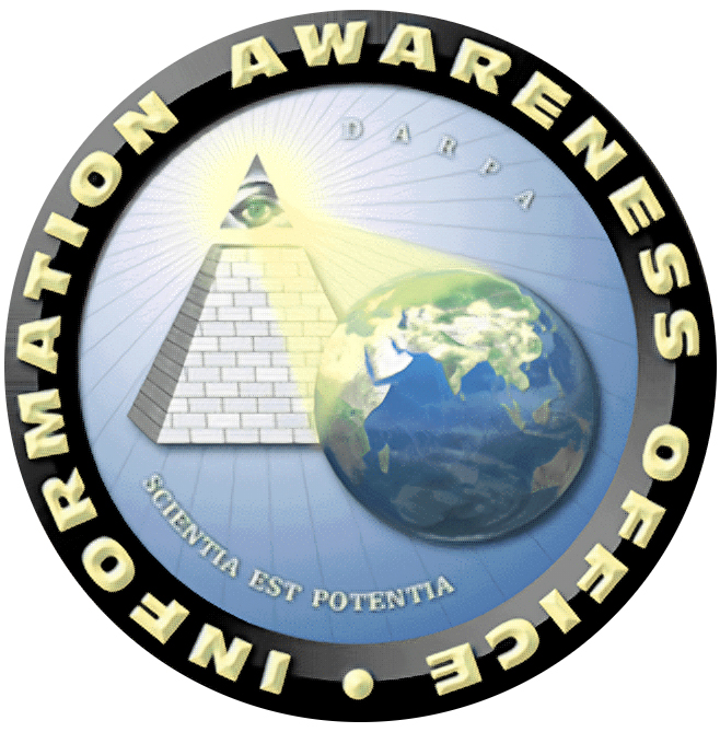 Siegel des Information Awareness Office, Quelle: Wikimedia Commons https://de.wikipedia.org/wiki/Information_Awareness_Office#/media/File:IAO-logo.png, gemeinfrei