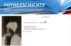 Aktuelles Heft der „Fotogeschichte“ über POLYTECHNISCHES WISSEN
