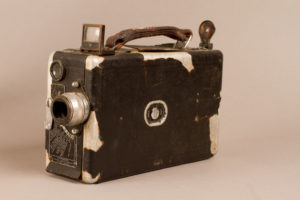 Abbildung der Rückseite einer Vintage-Kamera.