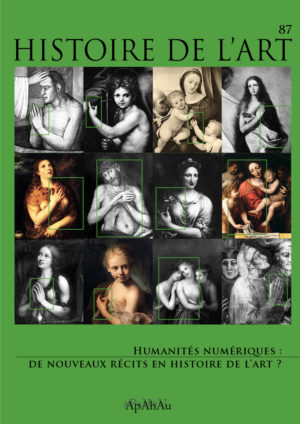 Cover der Zeitschrift Histoire de l'art 87 zeigt religiöse Gemälde auf grünem Hintergrund.