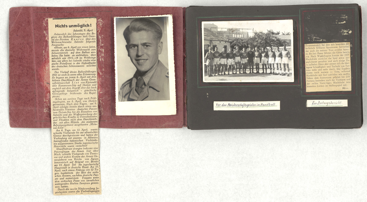 Page of a German soldier’s photo-album