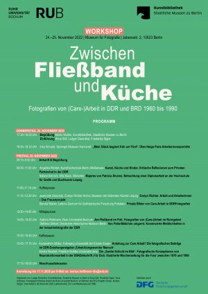 Informationsblatt zum Tagesprogramm des Workshops "Zwischen Fließband und Küche"