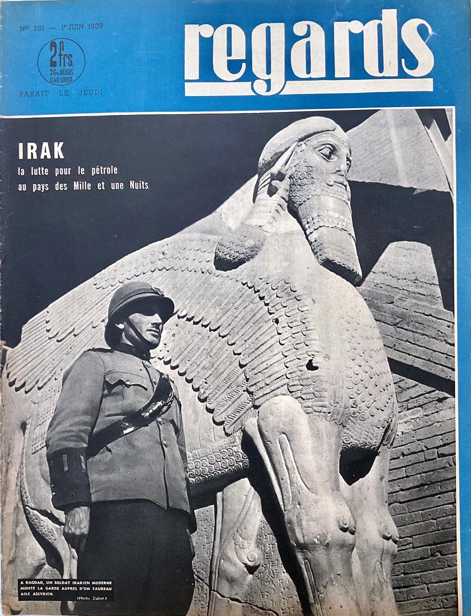 Cover eines Zeitschriftenhefts mit dem Bild eines Soldaten vor einer Statue