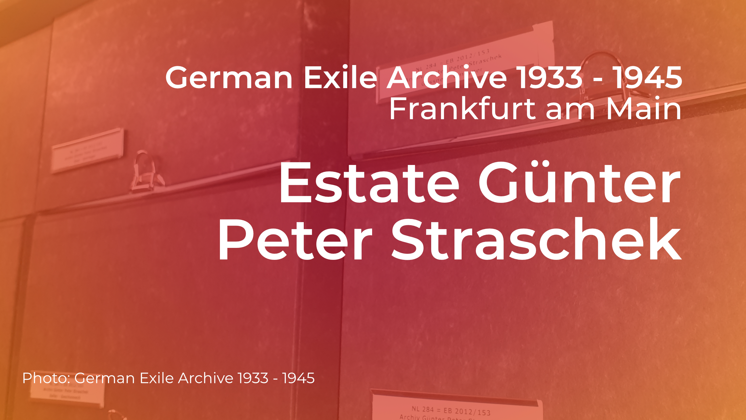 Screenshot "German Exile Archive"