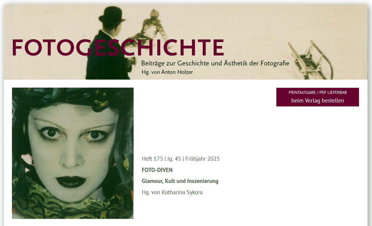 Zeitschriften-Titelbild mit Logo und Farbfoto einer jungen Frau