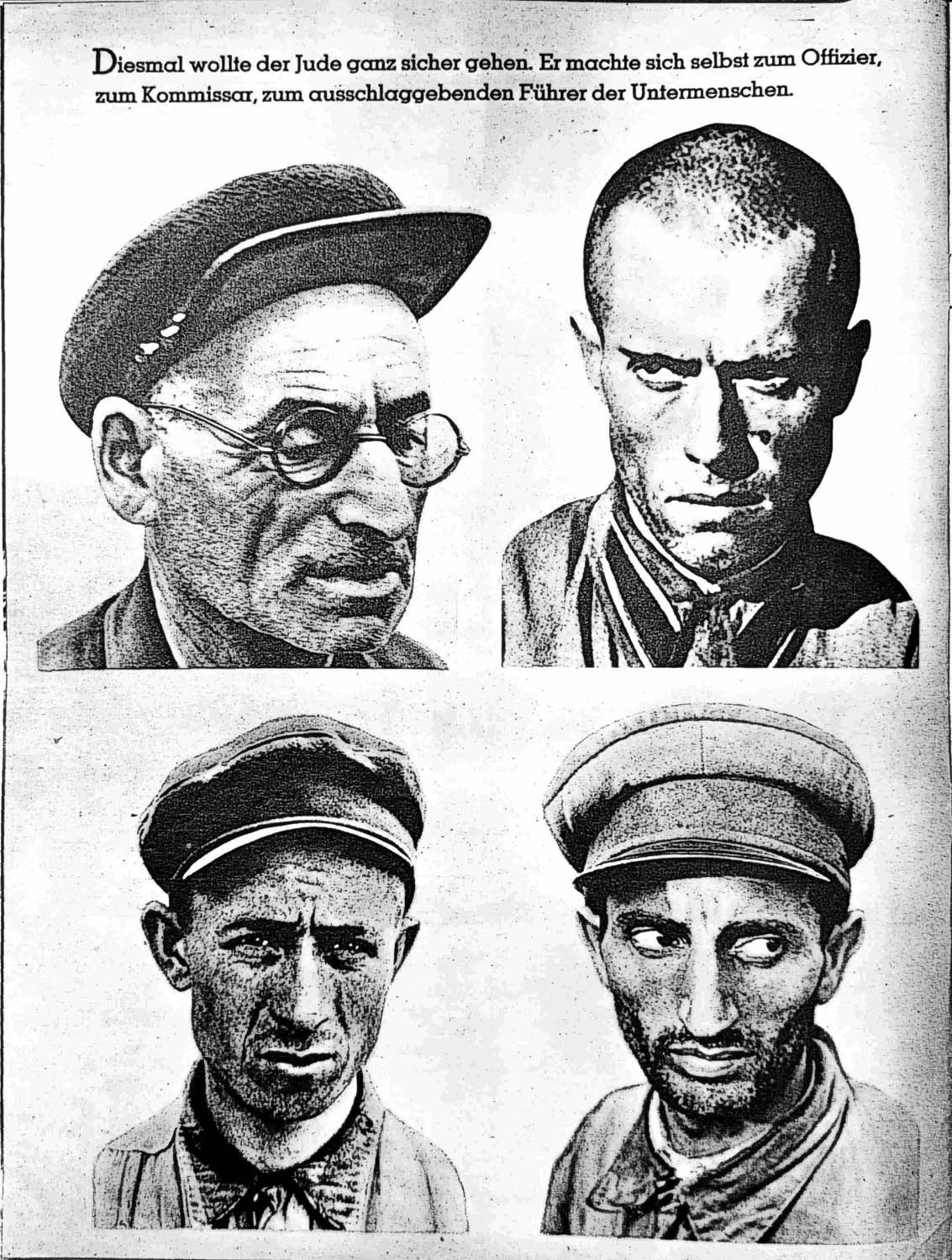 Stigmatisierende Darstellung von jüdischen Menschen